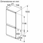 Bosch KBN96ADD0 284L Frigorífico Combi Integrable Serie 6 No Frost - Imagen 3