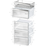 Bosch KGN39LBCF 363L Frigorífico Combi No Frost Negro - Imagen 9