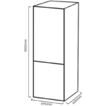 Kromsline KC1850CIX Frigorífico Combi Inox 296L - Imagen 2