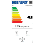 Midea Frigorífico Combi No Frost 59,5 cm x 188/201 cm Blanco/Inox 224-256L - Imagen 7