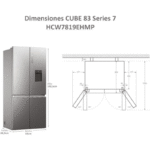 Haier Cube Series Frigorífico 4 Puertas Total No Frost - Imagen 8