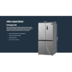 Infiniton AMCB-415CD82XET 415L Frigorífico Americano No Frost Inox - Imagen 2