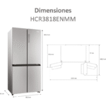 Haier Cube Series Frigorífico 4 Puertas Total No Frost - Imagen 4