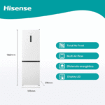 Hisense RB390N4DWD 304L Frigorífico Combi No Frost - Imagen 2