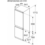 Balay 3KIE711S 267L Frigorífico Combi Integrable - Imagen 5