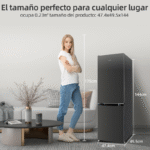 CHiQ FBM157L42 157L Frigorífico Combi Compacto Inox - Imagen 8